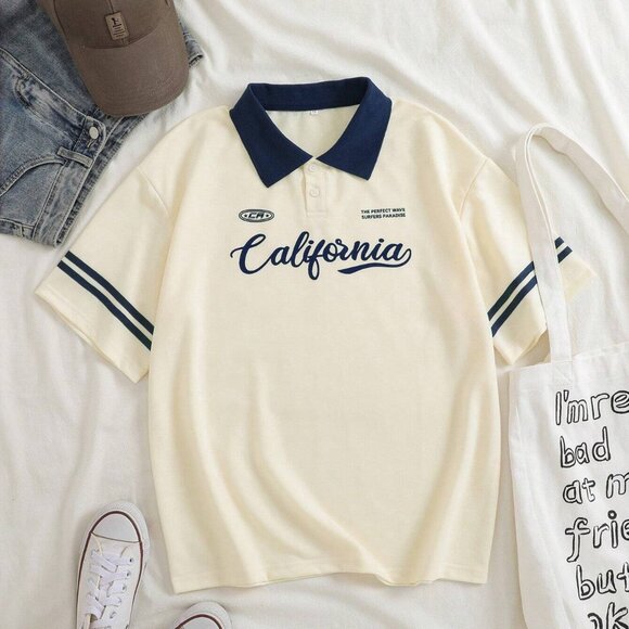 California - style POLO Shirt: Encountering a Cozy Time - Picture 1 of 5